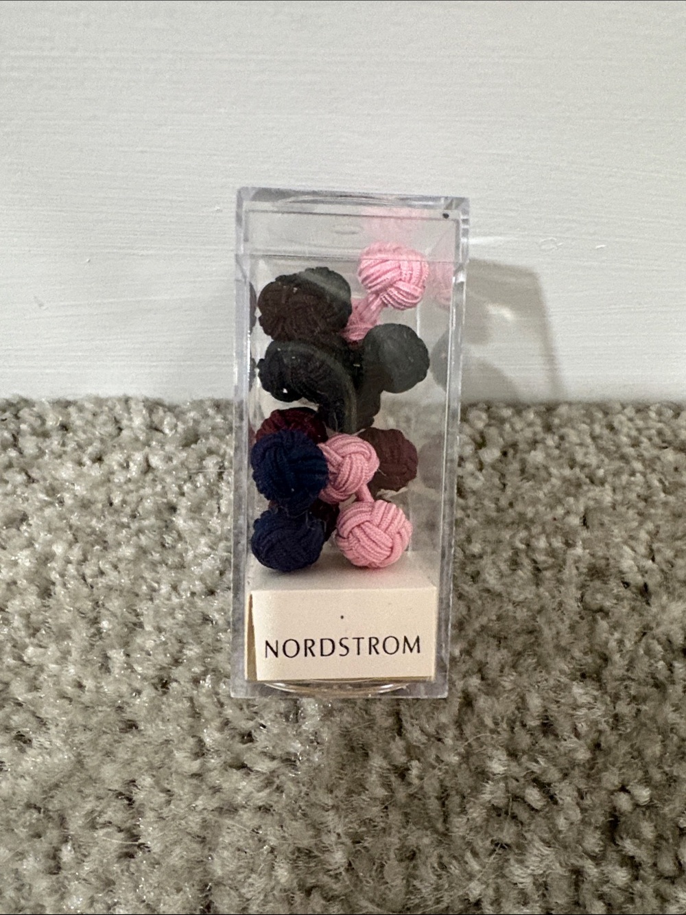 Nordstrom new in box set of four fabric knot cufflinks